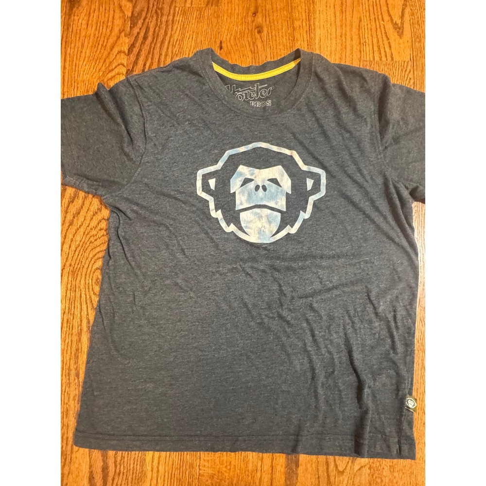 Howler Bros Mens Monkey Logo Graphic T-Shirt Charcoal Grey Heather Medium